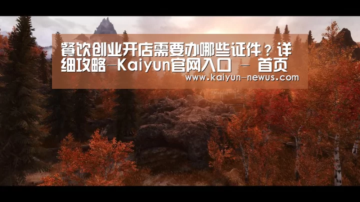 餐饮创业开店需要办哪些证件？详细攻略-Kaiyun官网入口 